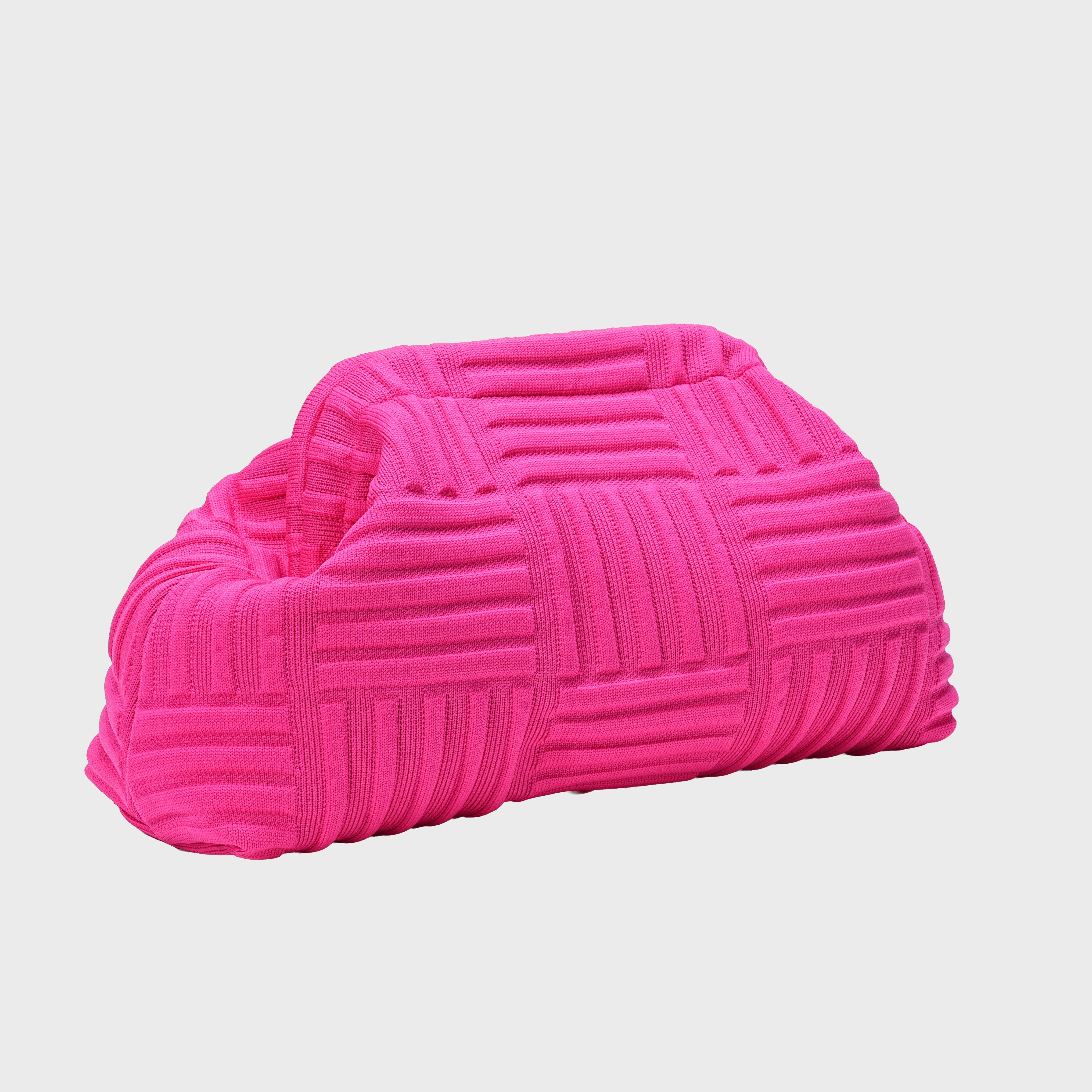 Bold Print Makeup Pouch - Hot Pink