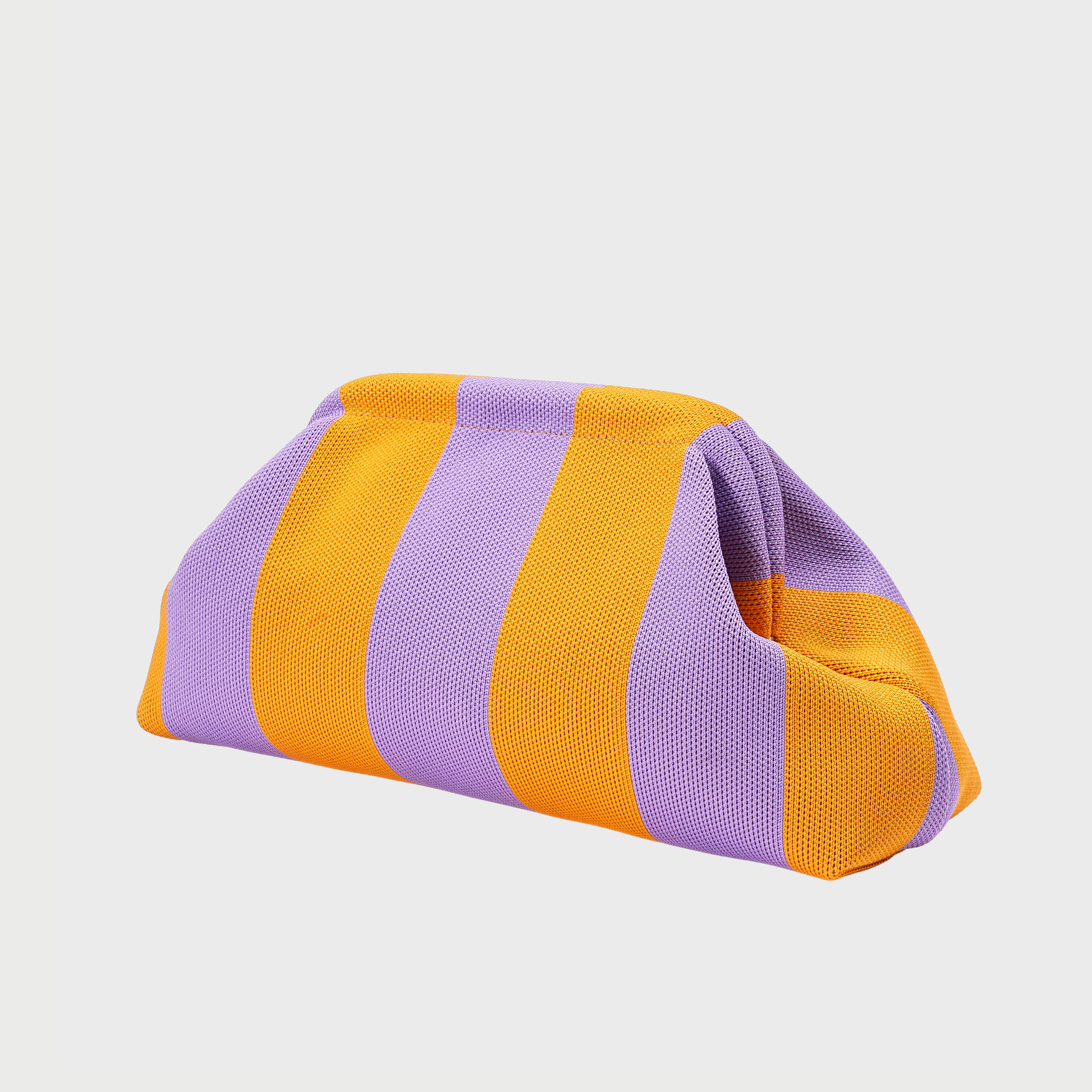 Pastel Stripe Makeup Pouch - Lilac