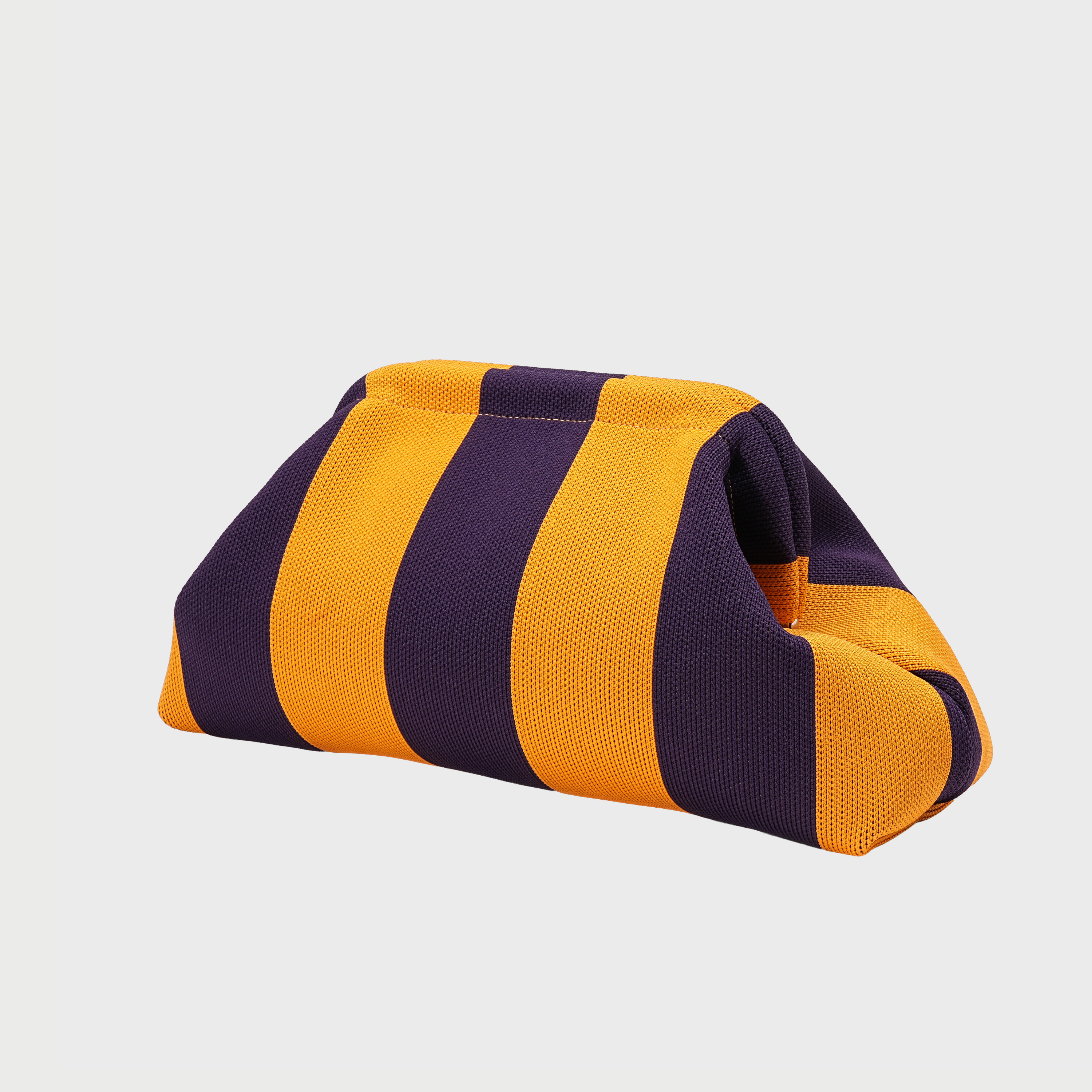 Pastel Stripe Makeup Pouch - Purple