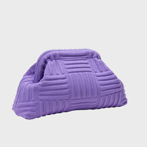 Bold Print Makeup Pouch - Purple