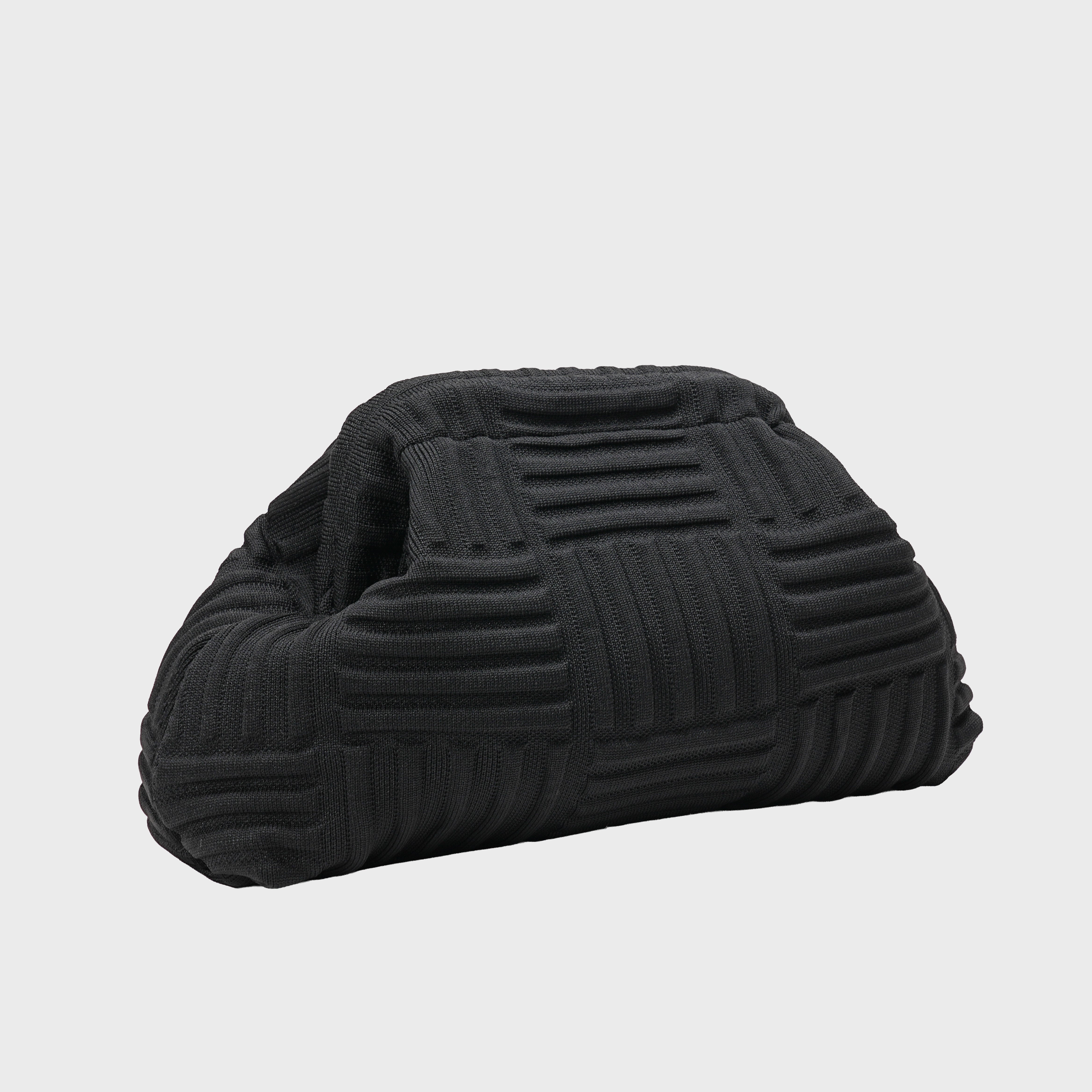 Bold Print Makeup Pouch - Black