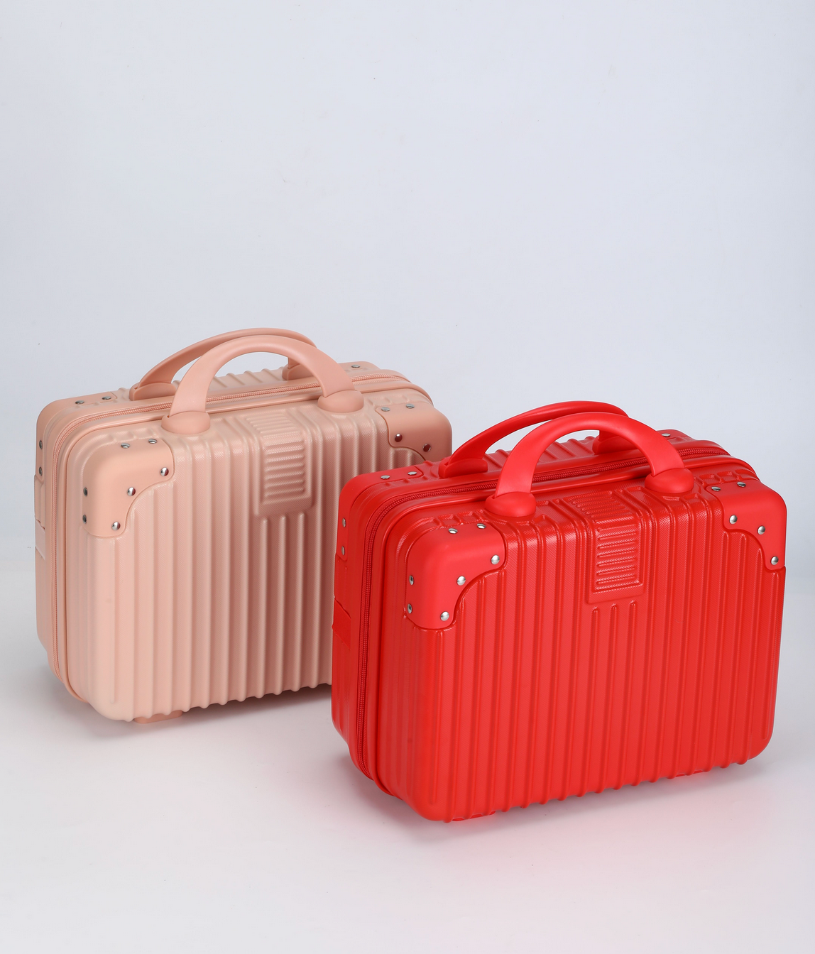 Travel Beauty Case - Pink Interior