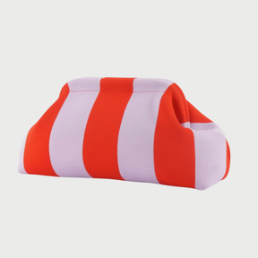 Retro Stripe Makeup Pouch - Detail