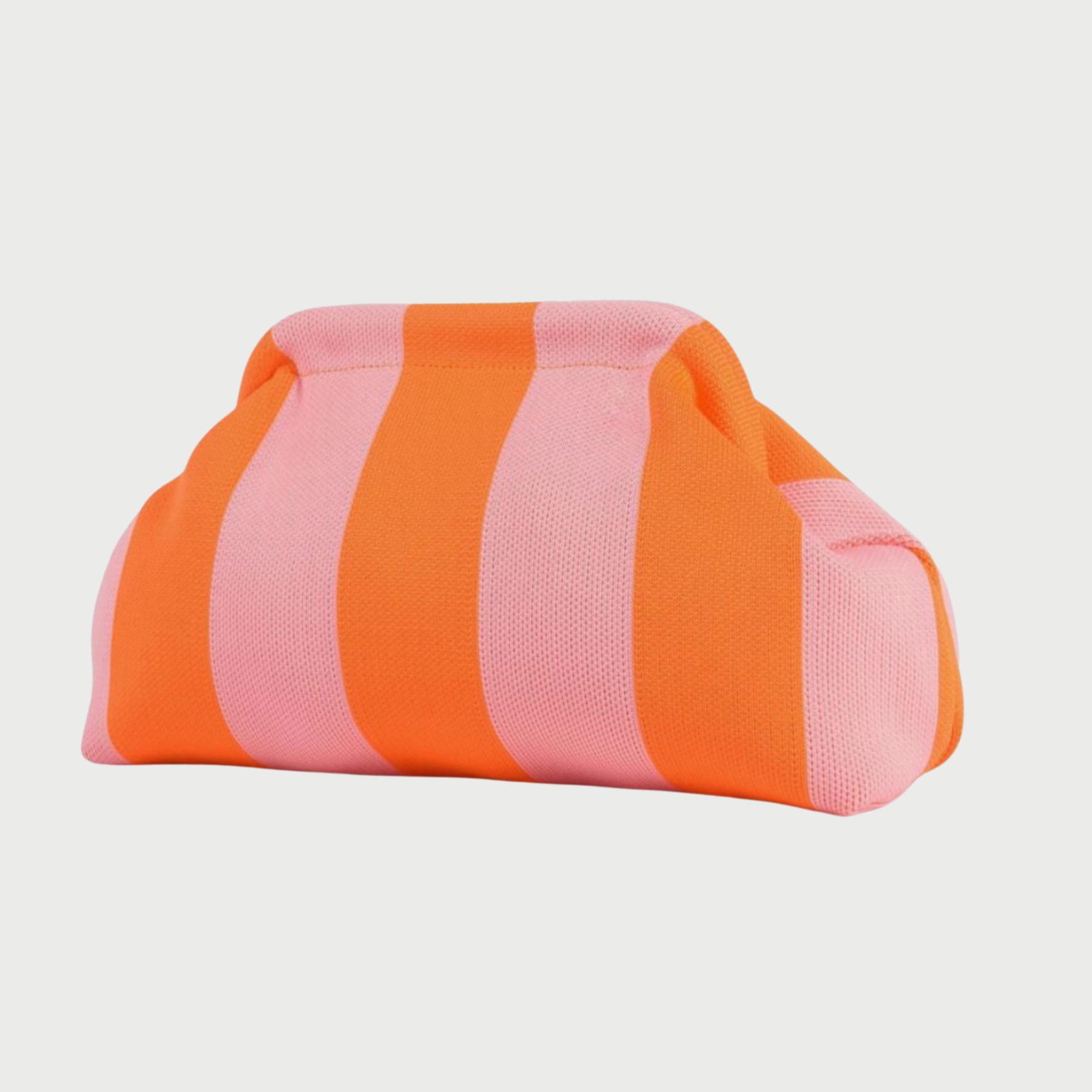 Retro Stripe Makeup Pouch - Interior